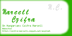 marcell czifra business card